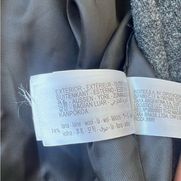 BRAND NEW ZARA ZW COLLECTION MANTECO WOOL BLEND JACKET WITH TOGGLES - Picture 11 of 15